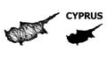 Net Map of Cyprus Island