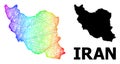 Net Map of Iran with Spectral Gradient