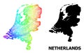 Net Map of Netherlands with Spectral Gradient