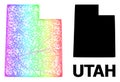 Net Map of Utah State with Spectral Gradient