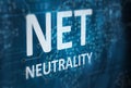 Net neutrality abstract background