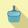 Net pool icon flat vector. Cleaning swimming Royalty Free Stock Photo
