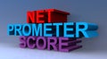 Net prometer score on blue Royalty Free Stock Photo
