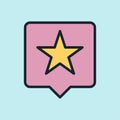 Net promoter score. Digital marketing concept illustration, flat design linear style banner.