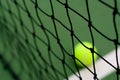 Net tennis on blur ball Royalty Free Stock Photo