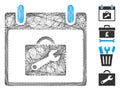 Net Toolbox Calendar Day Vector Mesh Royalty Free Stock Photo