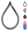 Net Water Drop Vector Mesh Royalty Free Stock Photo