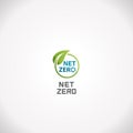 Net Zero Greenhouse Gas Emission Target Carbon Climate Neutral Logo Design Royalty Free Stock Photo