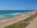 Netanya Beach on the Mediterranean Sea in Netanya, Israel