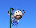 Netball basket and ball