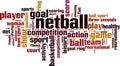 Netball word cloud Royalty Free Stock Photo