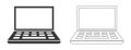 Netbook icon vector design