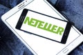 Neteller electronic bank logo Royalty Free Stock Photo