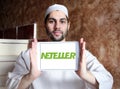 Neteller electronic bank logo Royalty Free Stock Photo