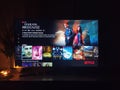 Netflix app on tv screen playing and the `Hakan MuhafÃÂ±z` series logo behind