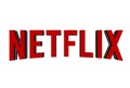 Netflix Logo Editorial word Vector. Online, background. Royalty Free Stock Photo
