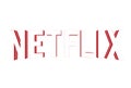 Netflix Logo Editorial word Vector set. Online, background. Royalty Free Stock Photo