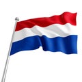 Netherland flag Royalty Free Stock Photo