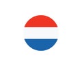 netherland flag vector illustration design Royalty Free Stock Photo