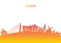 Netherland Landmark Global Travel And Journey paper background.