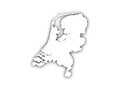 Netherland map illustration