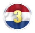 Netherland 3rd place Royalty Free Stock Photo