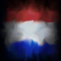 Netherlands abstract flag background for creative design. Graphic abstract dark background. National tricolor color texture