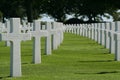 Netherlands American Cemetery and Memorial in Margraten,the Netherlands Royalty Free Stock Photo