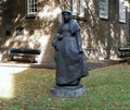 Netherlands, Amsterdam, Begijnhof 30, Begijnhof, statue of a Beguine in the courtyard
