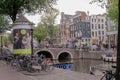 netherlands amsterdam canal bikes holland