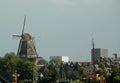 Netherlands, Amsterdam, Prins Hendrikkade, city view and De Gooyer