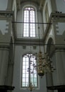 Netherlands, Amsterdam, Prinsengracht 279, Westerkerk, church interior, windows and lamp