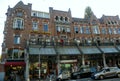 Netherlands, Amsterdam, 30 Raadhuisstraat, house with a gallery of shops