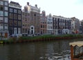 Netherlands, Amsterdam, 263 Singel, view of the waterfront and canal with plants