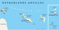 Netherlands Antilles Political Map