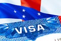 Netherlands Antilles Visa. Travel to Netherlands Antilles focusing on word VISA, 3D rendering. Netherlands Antilles immigrate