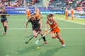 Netherlands beats Belgium during the Hockey World Cup 2014 Royalty Free Stock Photo