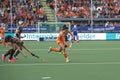 Netherlands beats Belgium during the Hockey World Cup 2014 Royalty Free Stock Photo