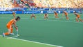 Netherlands beats Belgium during the Hockey World Cup 2014 Royalty Free Stock Photo