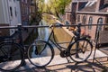 A bike in Oudegracht canal in Utrecht