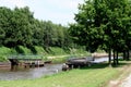 Peat colony and open air musuem in the village of Barger-Compascuum Royalty Free Stock Photo