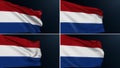 netherlands flag dutch national tricolor set of 4