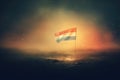 Netherlands Flag, Fog, Night Light