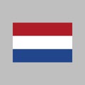 Netherlands flag vector illustration in high quality for ui and ux, website or mobile application Royalty Free Stock Photo