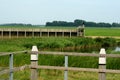 View on the former harbor of Schokland Royalty Free Stock Photo