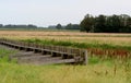 View on the former harbor of Schokland Royalty Free Stock Photo