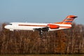 Netherlands government vip passenger plane at airport. Presidental flight. Aviation and aircraft. Government transport Royalty Free Stock Photo