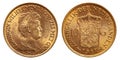 Netherlands 10 gulden gold coin vintage 1917