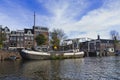 Beautiful excursion through the canals of Amsterdam Royalty Free Stock Photo