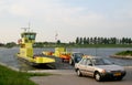 Ferry over river Waal